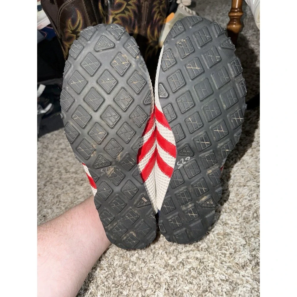Adidas‎ Daroga Men's Size 10 White Red Blue USA Mesh Vintage 2004 RARE